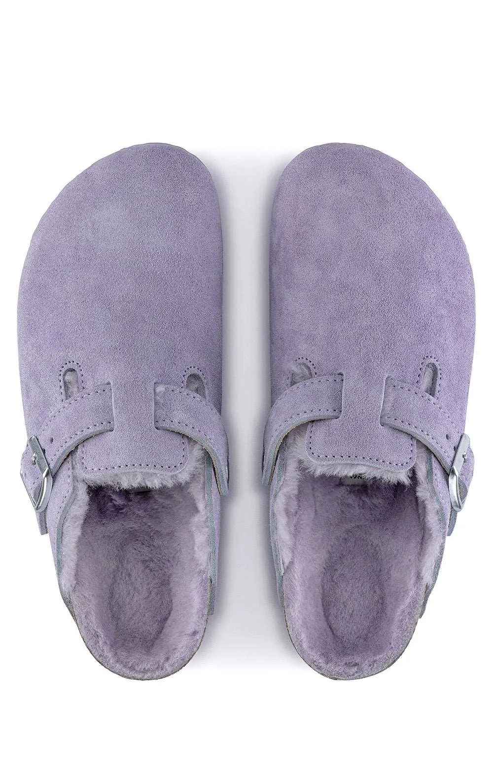 (1023302) Boston Shearling Slippers - Purple Fog