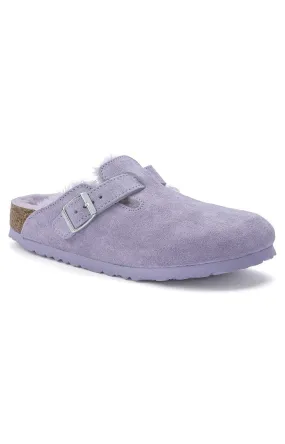 (1023302) Boston Shearling Slippers - Purple Fog