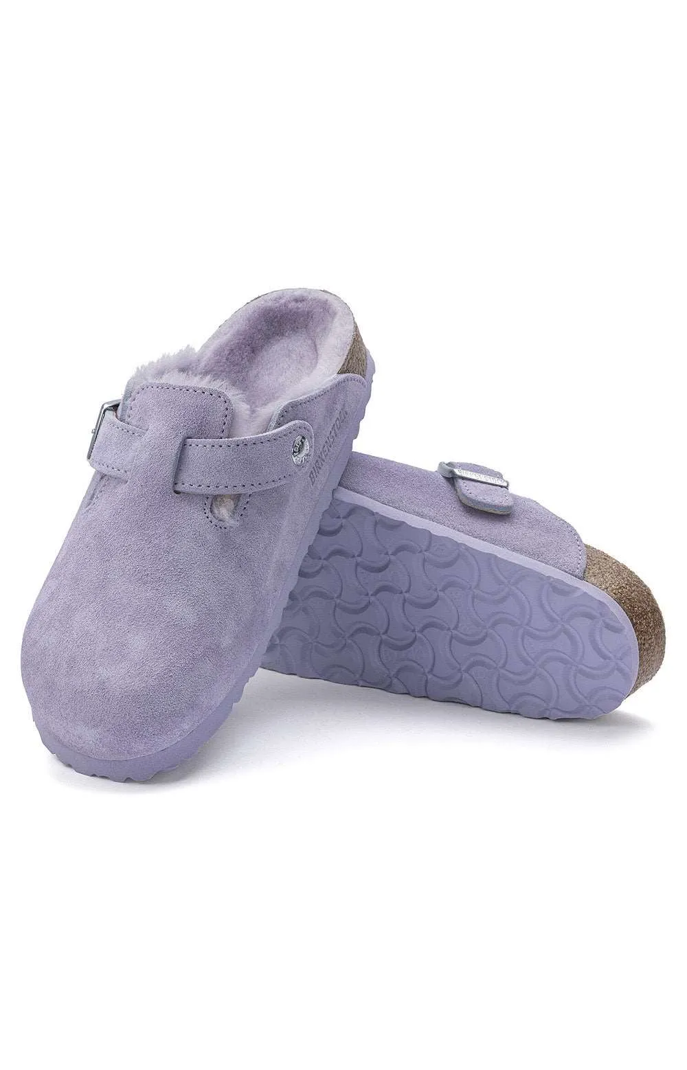 (1023302) Boston Shearling Slippers - Purple Fog