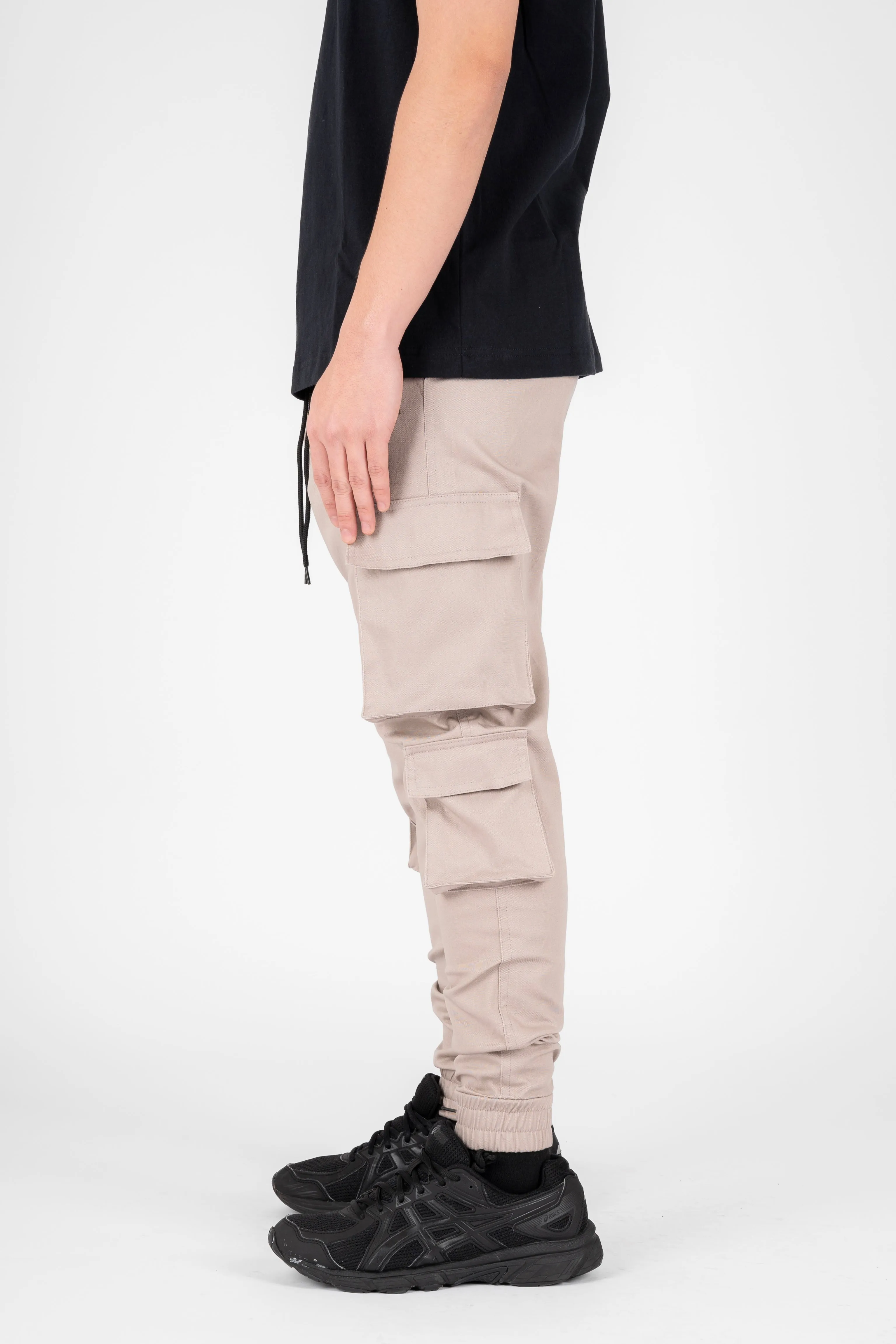 6 POCKETS CARGO PANTS - STONE