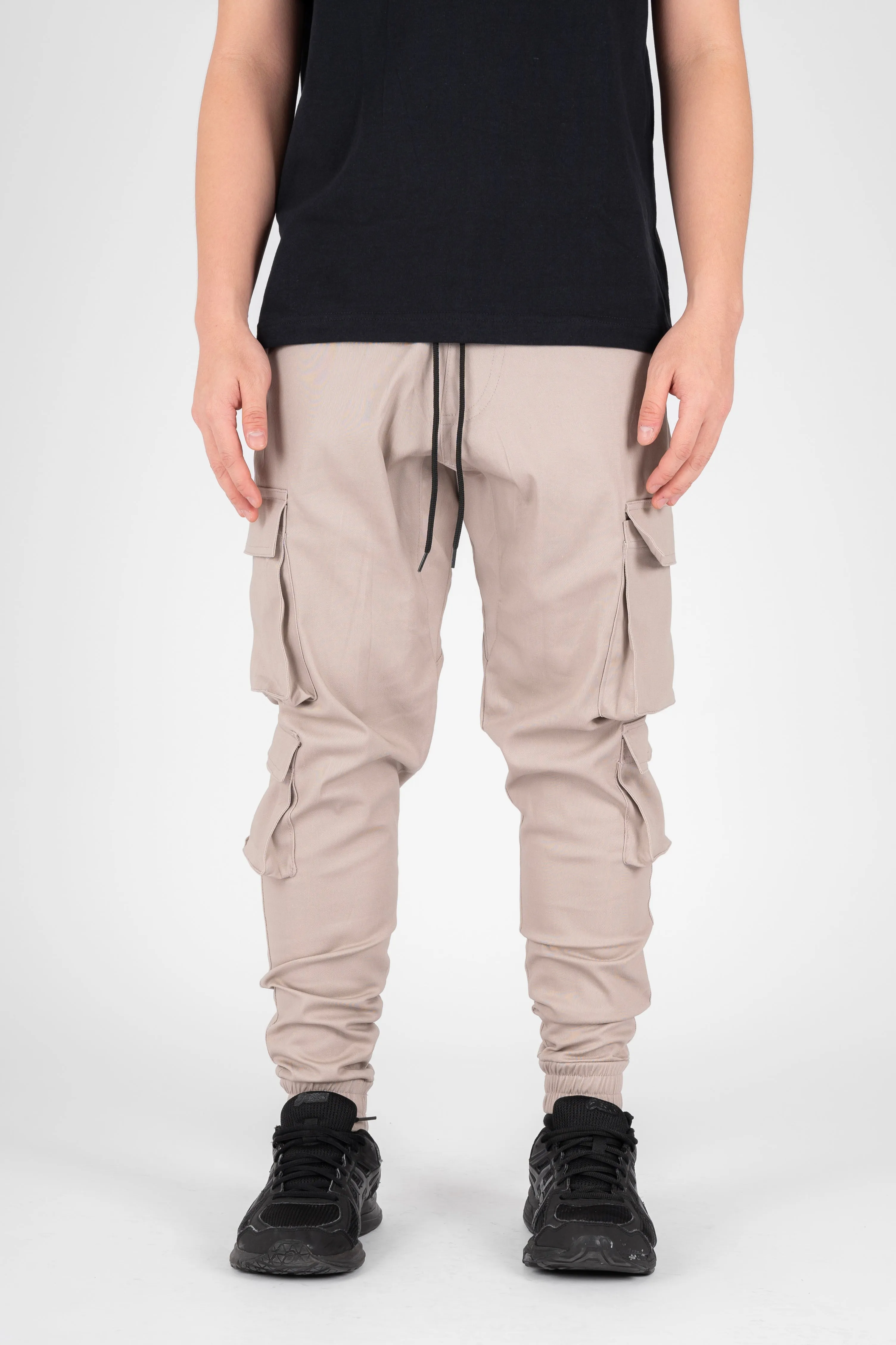 6 POCKETS CARGO PANTS - STONE