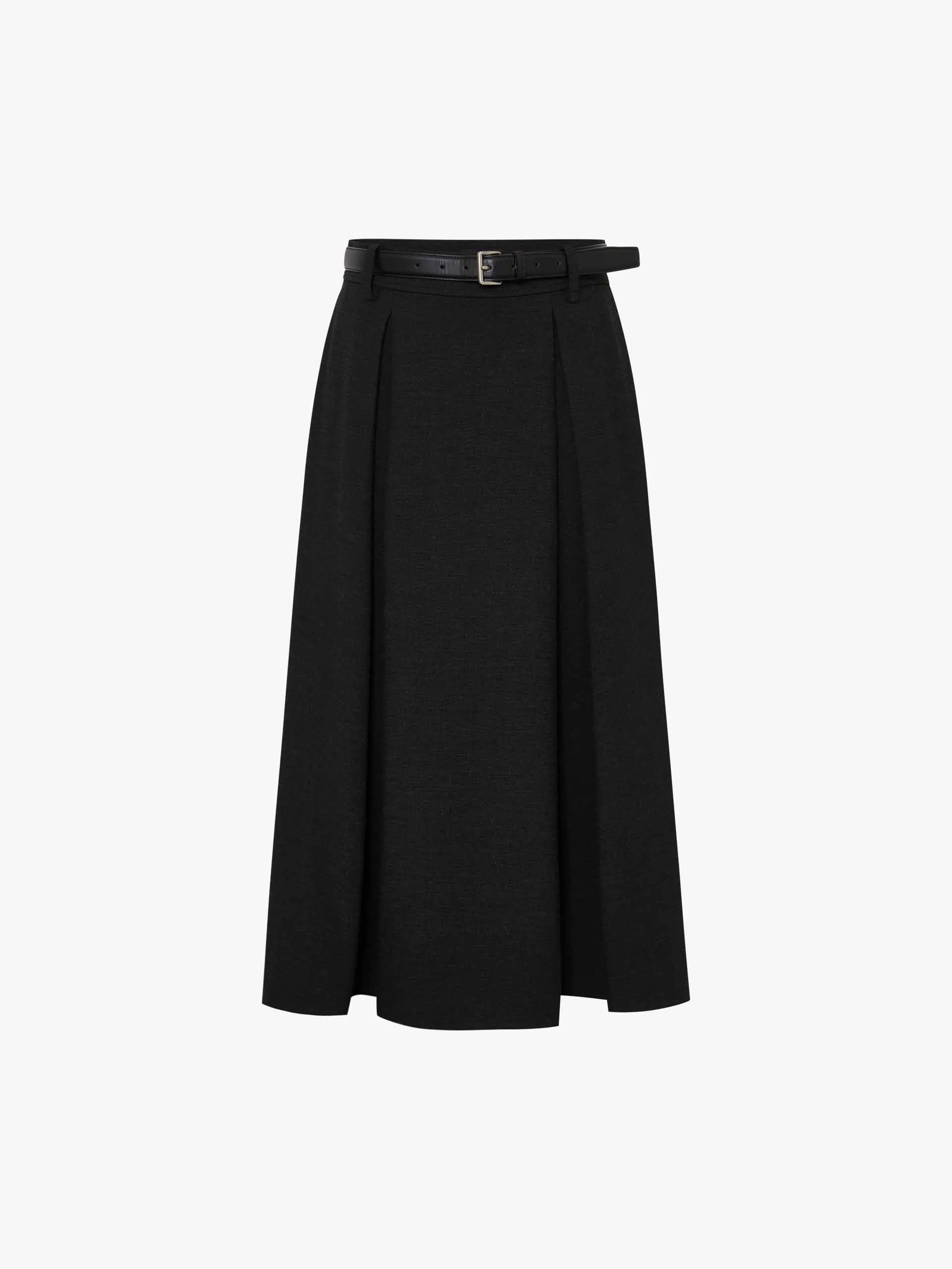 A-line Cut Pleated Skirt