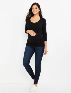 AG Jeans Secret Fit Belly Legging Ankle Maternity Jeans- Coal Grey in Coal Grey