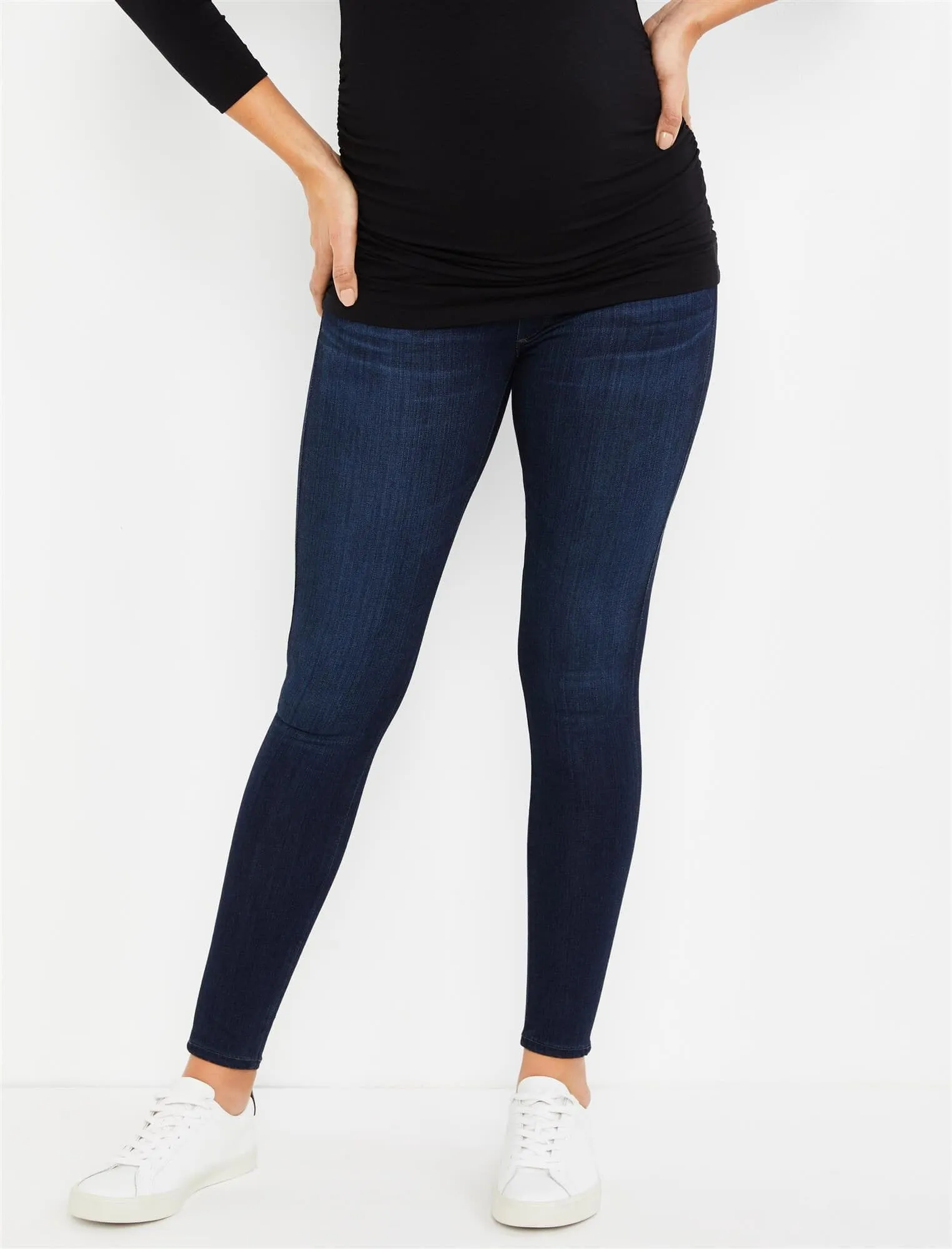 AG Jeans Secret Fit Belly Legging Ankle Maternity Jeans- Coal Grey in Coal Grey