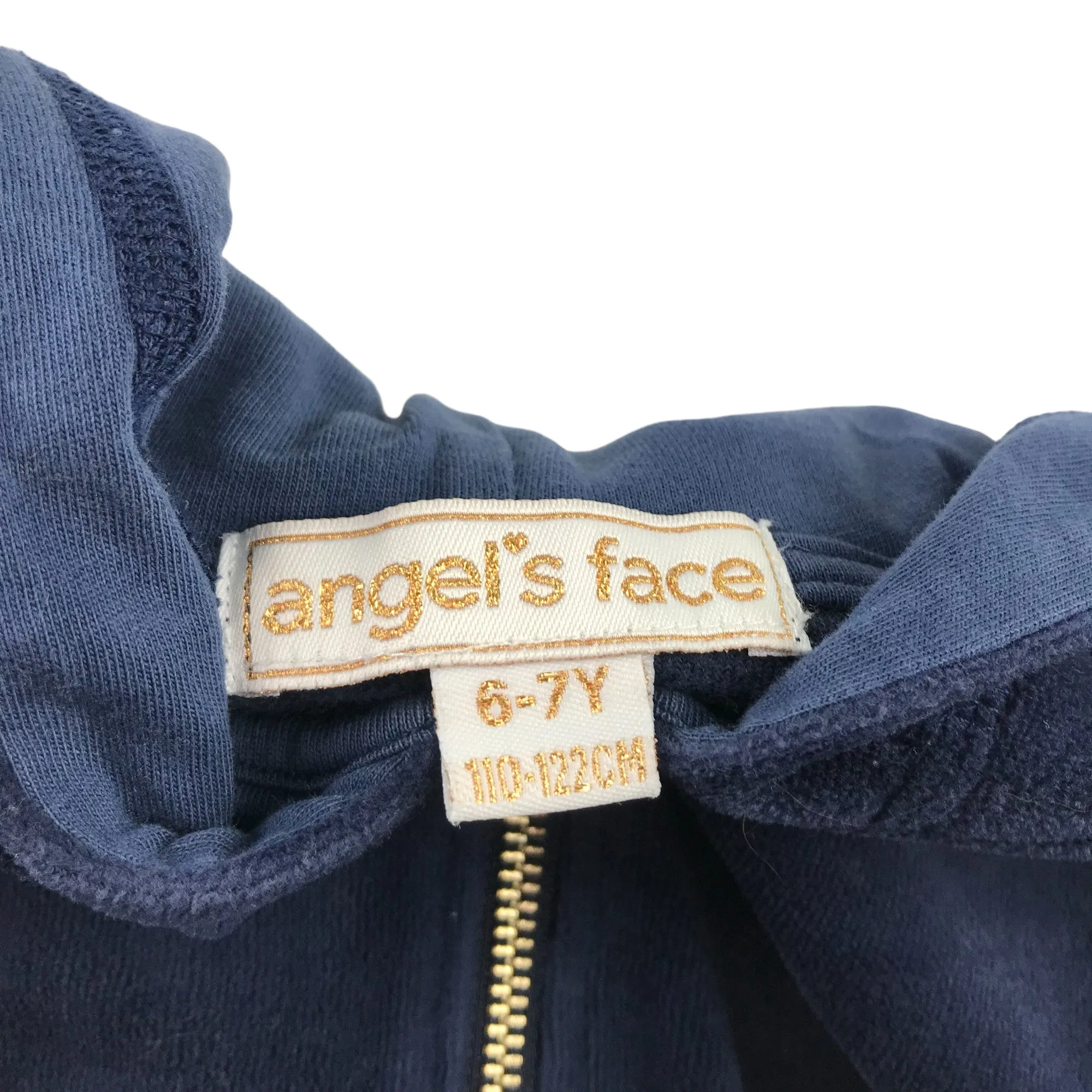 Angels Face tracksuit set 4-5 years navy blue velour sequin details