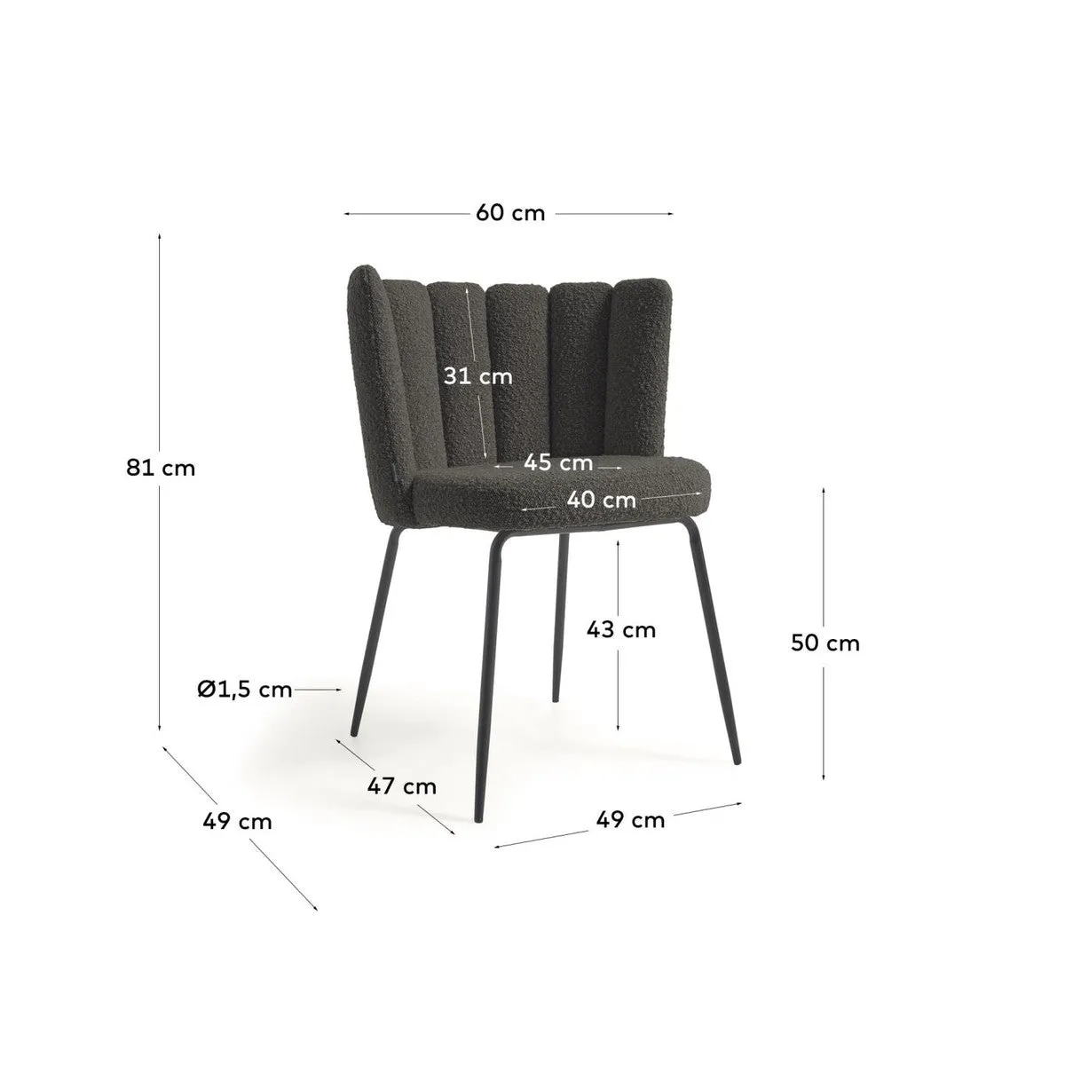 Aniela Boucle Dining Chair