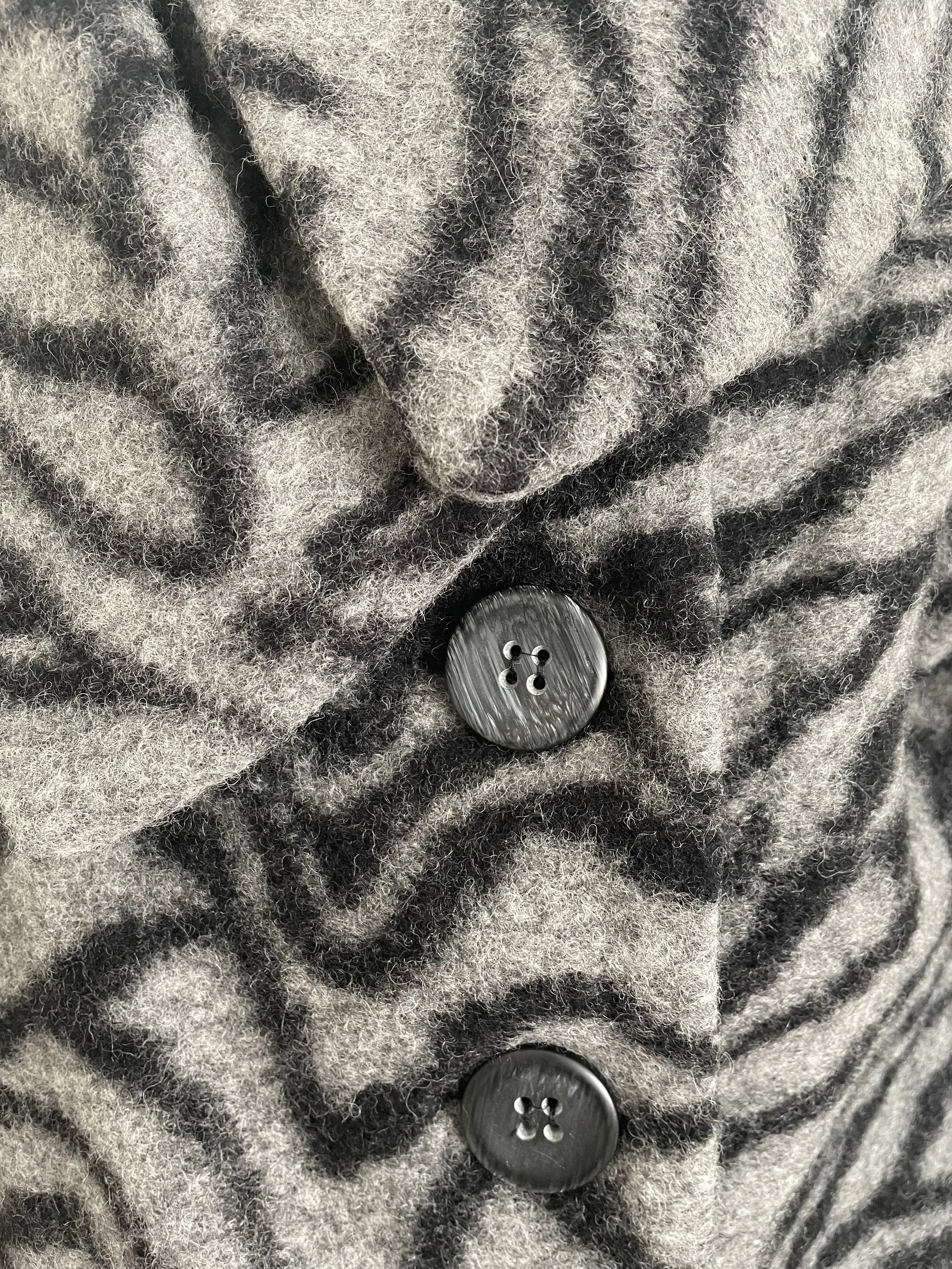 Animal Print Kaliko Wool Mix Jacket - Size 10