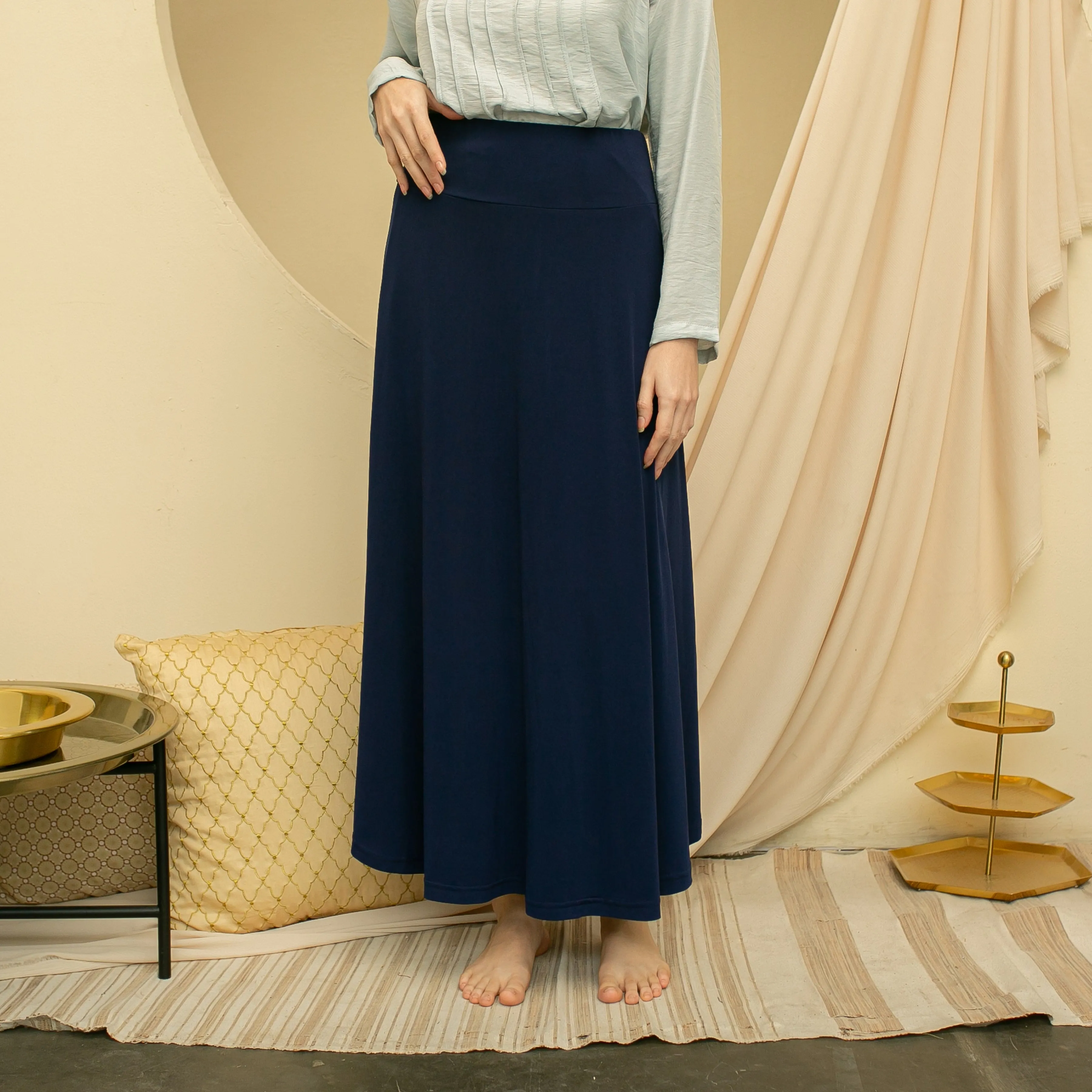 Anza A-Line Skirt - Navy