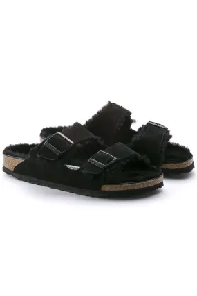 Arizona Shearling | Black Suede