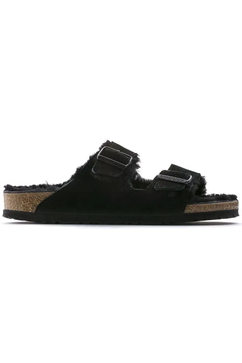 Arizona Shearling | Black Suede