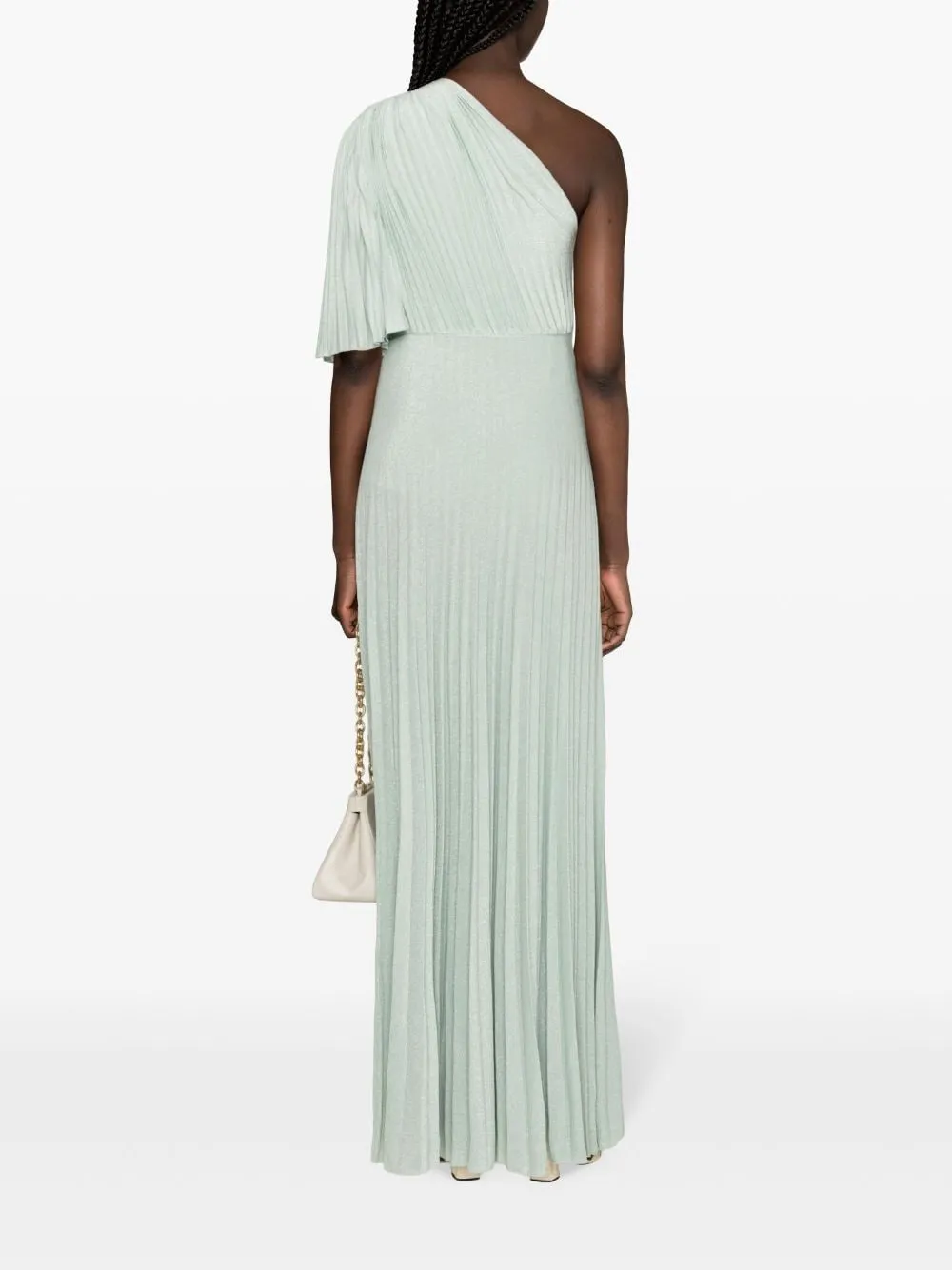 Asymmetrical pleated long dress<BR/><BR/><BR/>