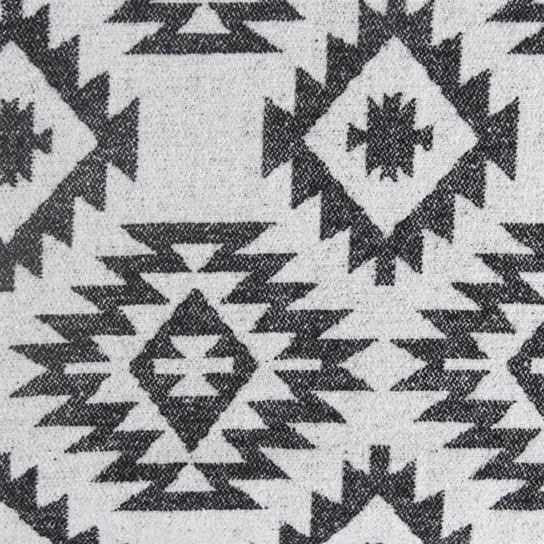 Aztec Design Throw - Black