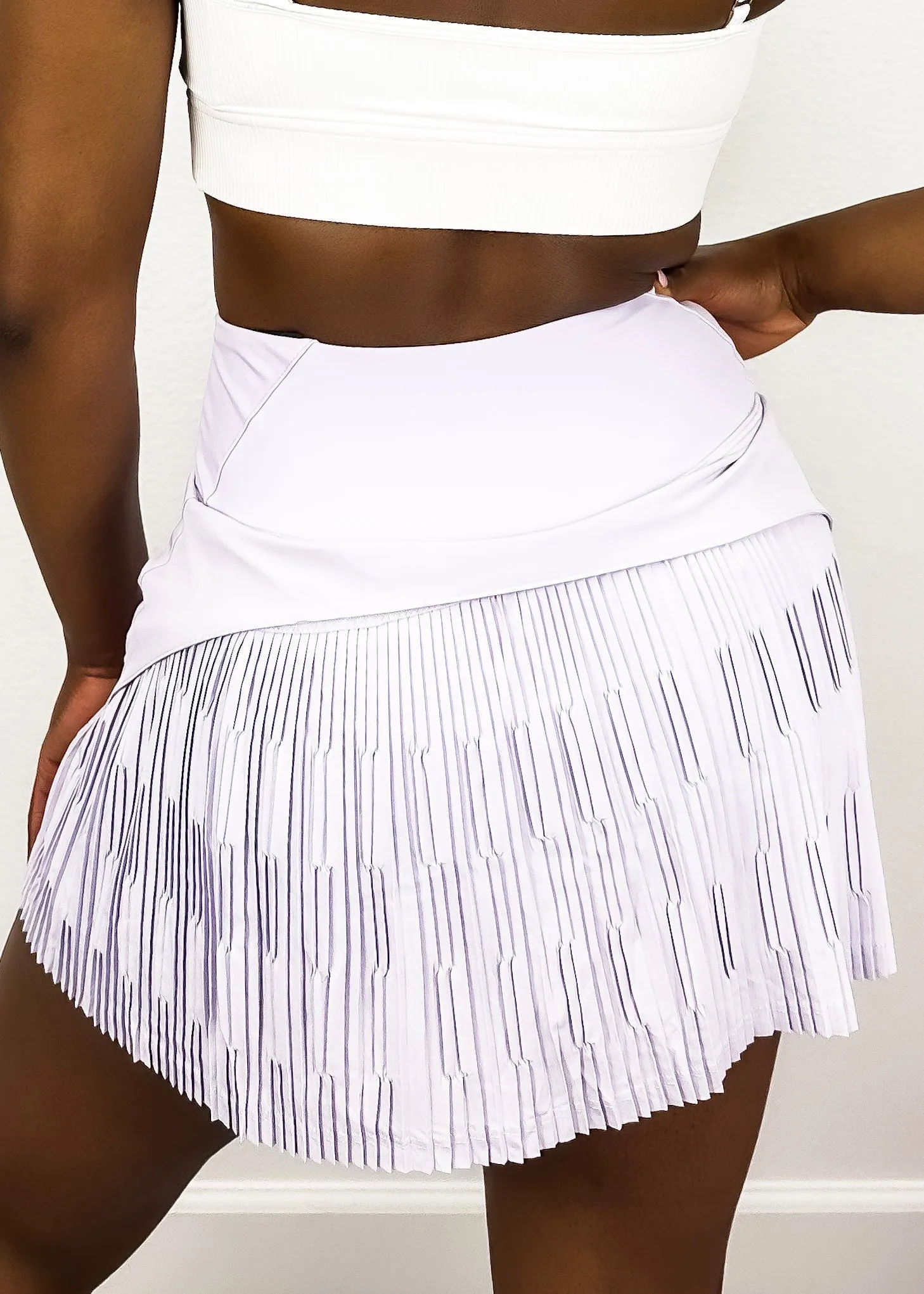 Back Pleated Lined Tennis Skirt by Anna-Kaci