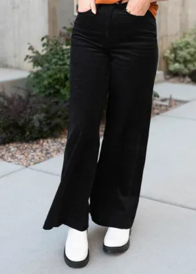 Becky Black Corduroy Pants