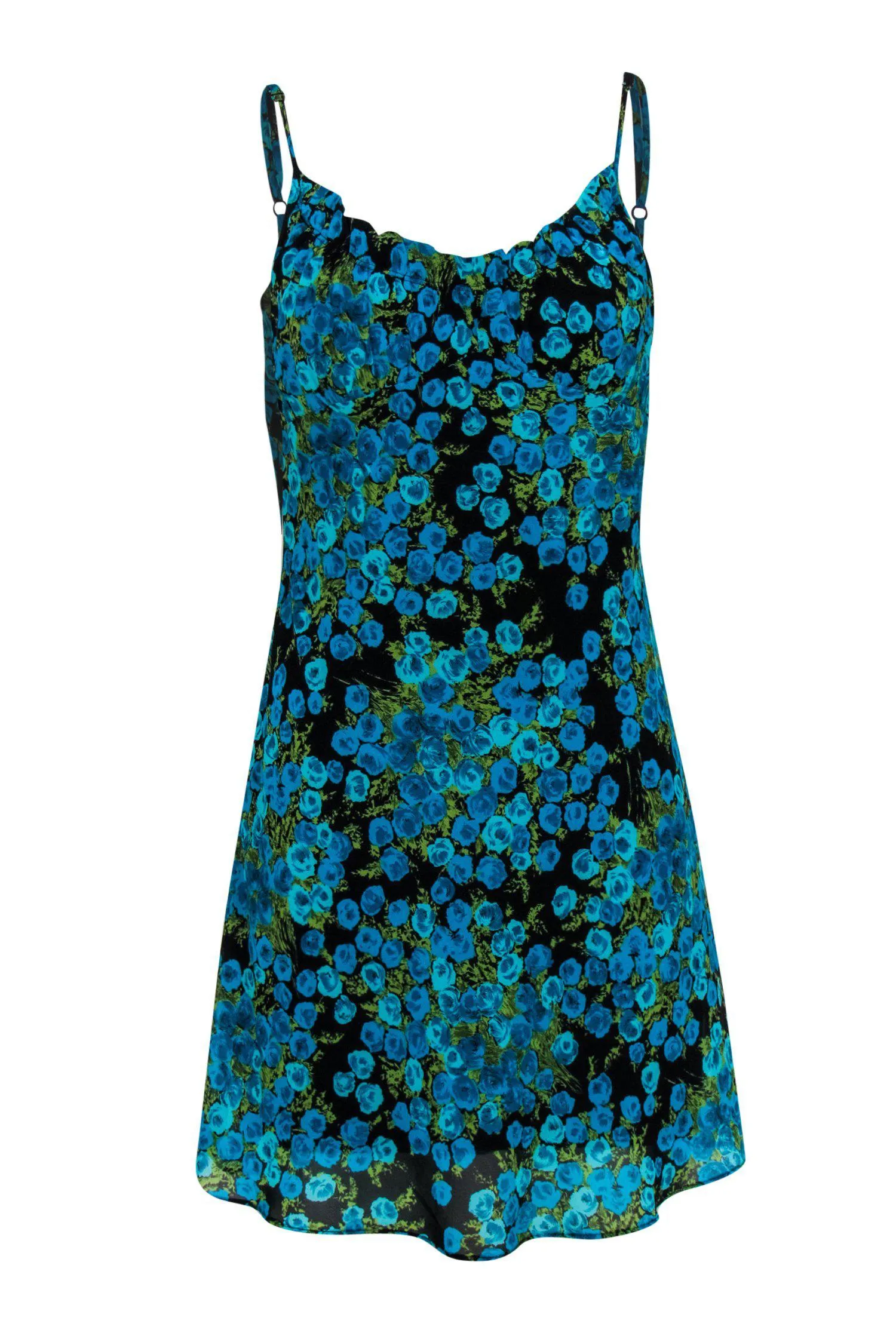 Betsey Johnson - Blue Rose Printed Sundress Sz S