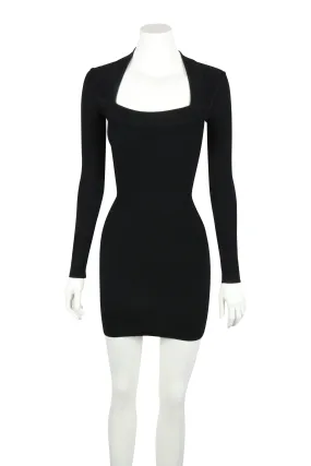 Black bodycon mini