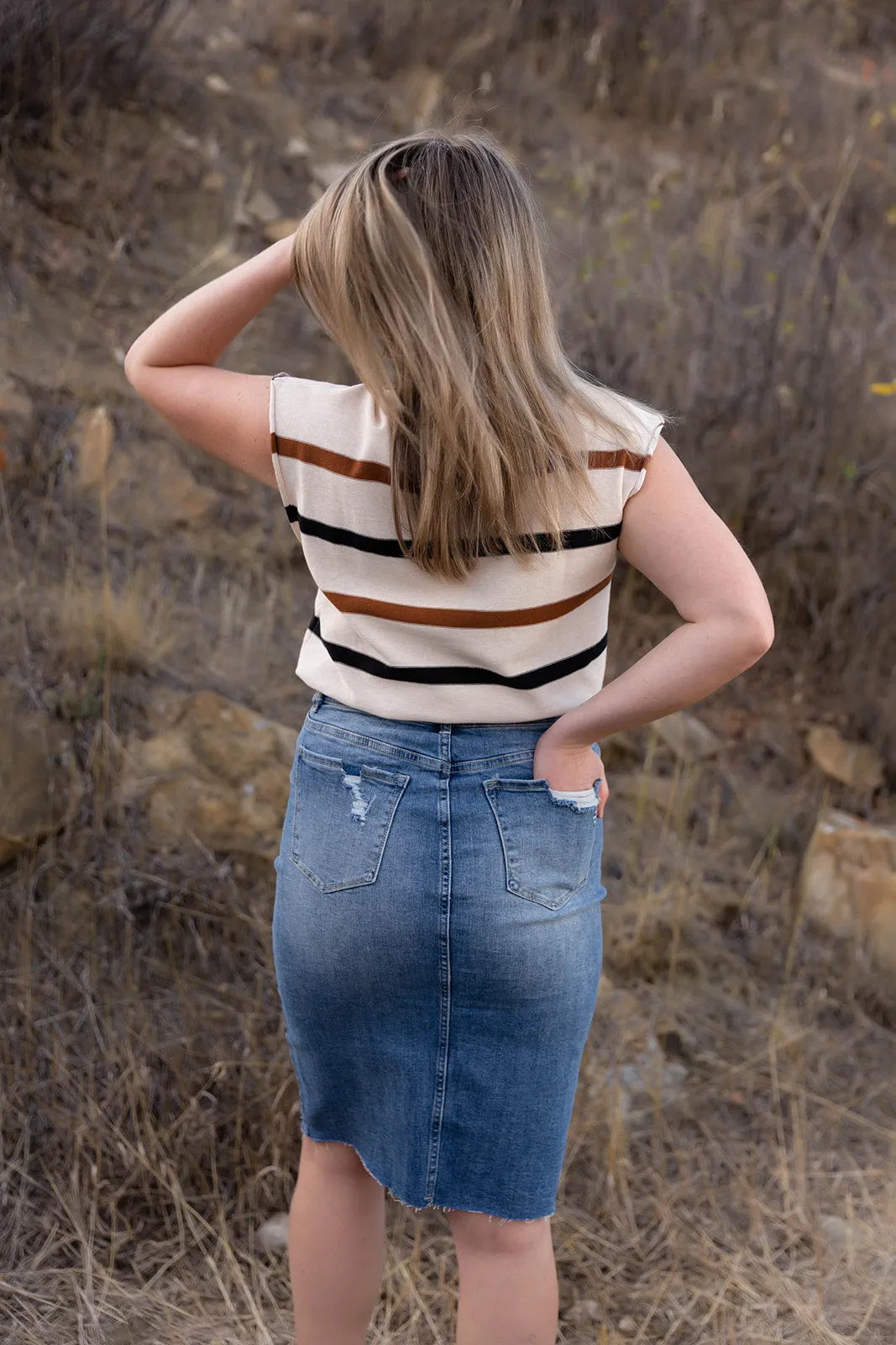 Brooklyn Denim Skirt