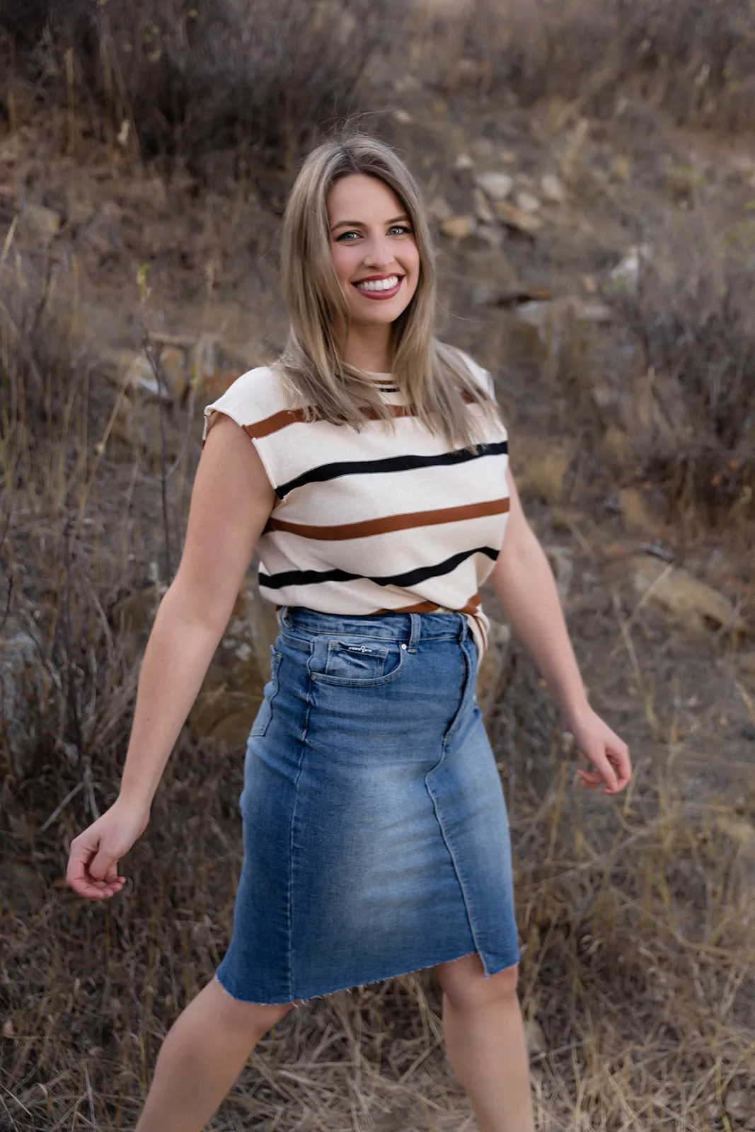 Brooklyn Denim Skirt