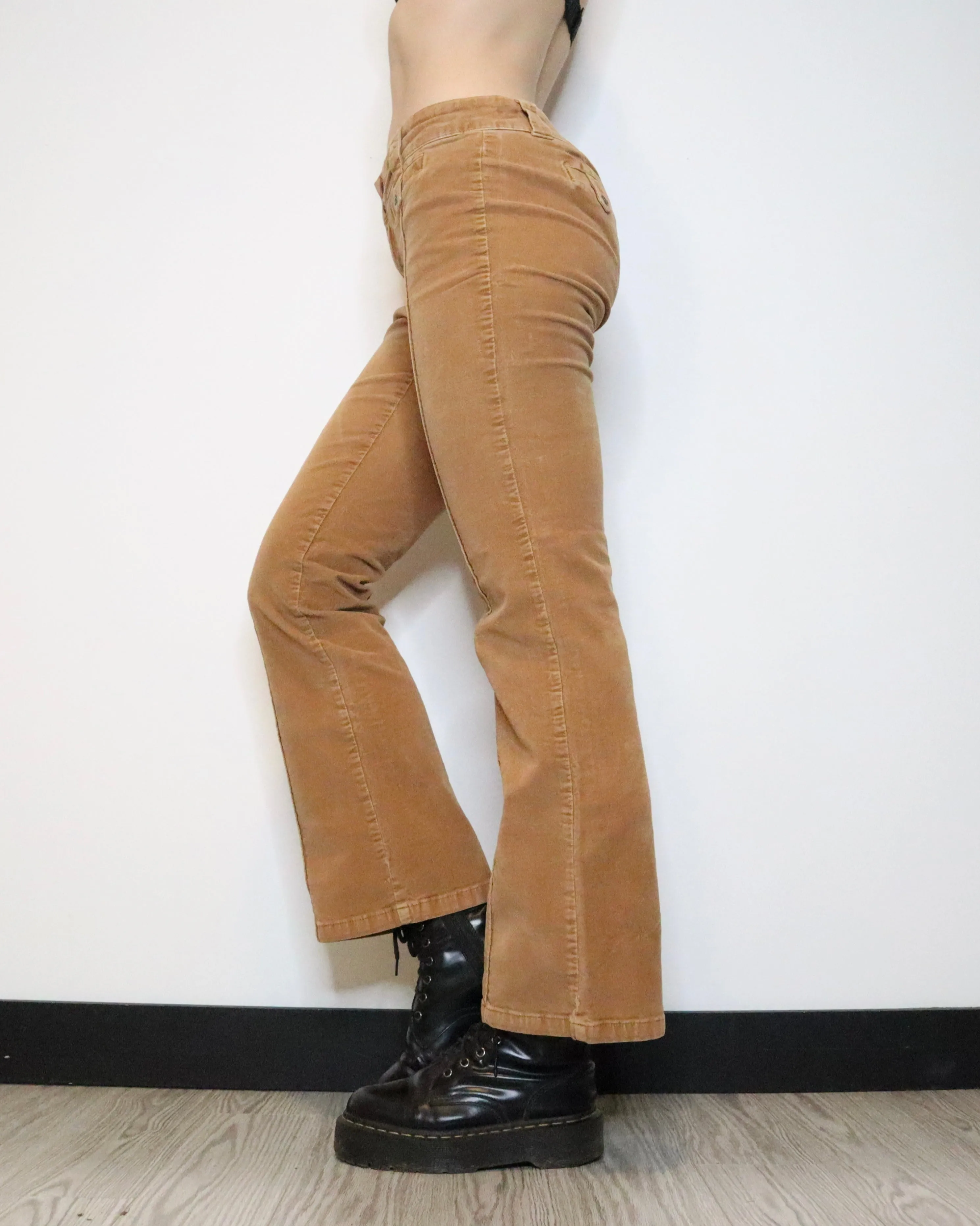 Brown Corduroy Flare Pants (Large) 