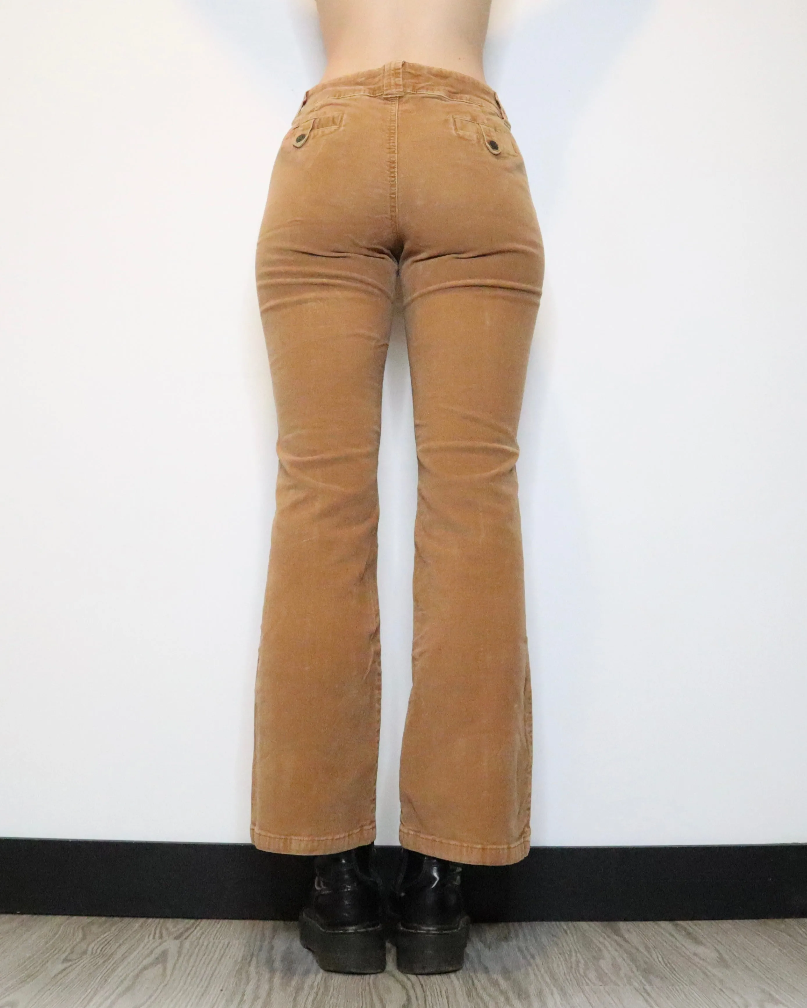 Brown Corduroy Flare Pants (Large) 