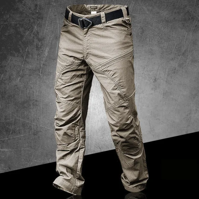 Cargo Pants Men Khaki Black Camouflage