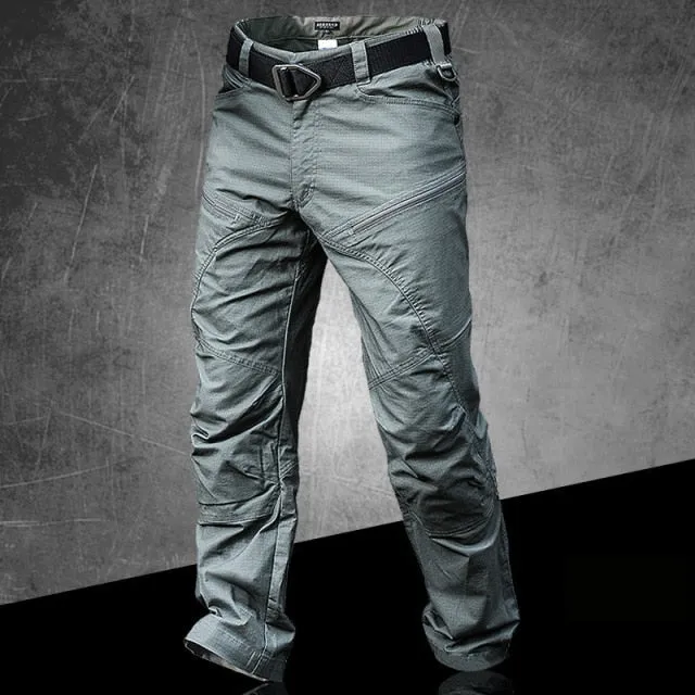 Cargo Pants Men Khaki Black Camouflage