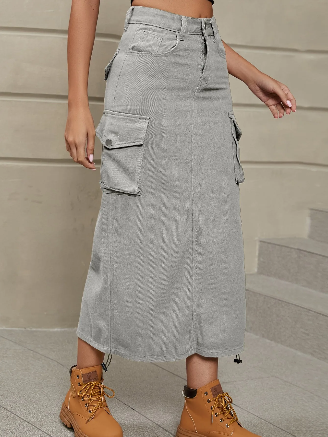 Casual Mid-length Skirt