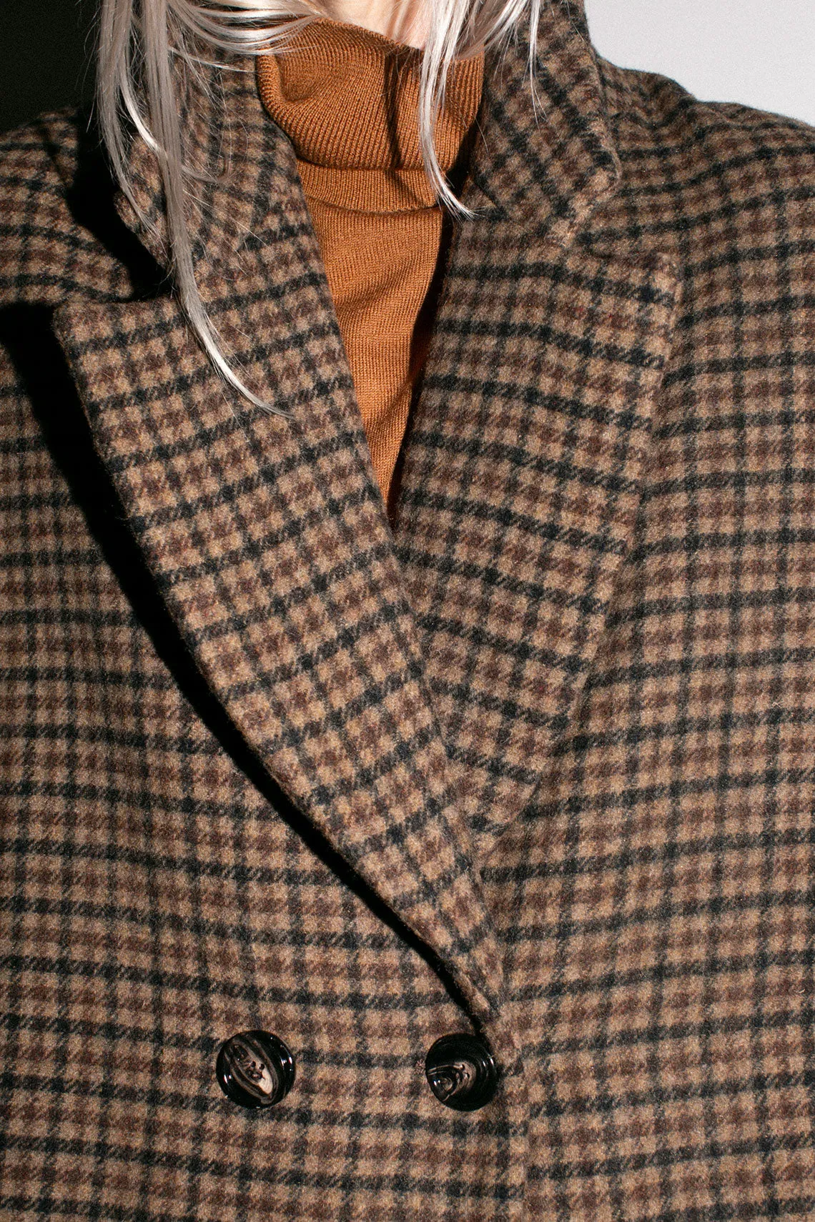 Checkered Cedar Coat