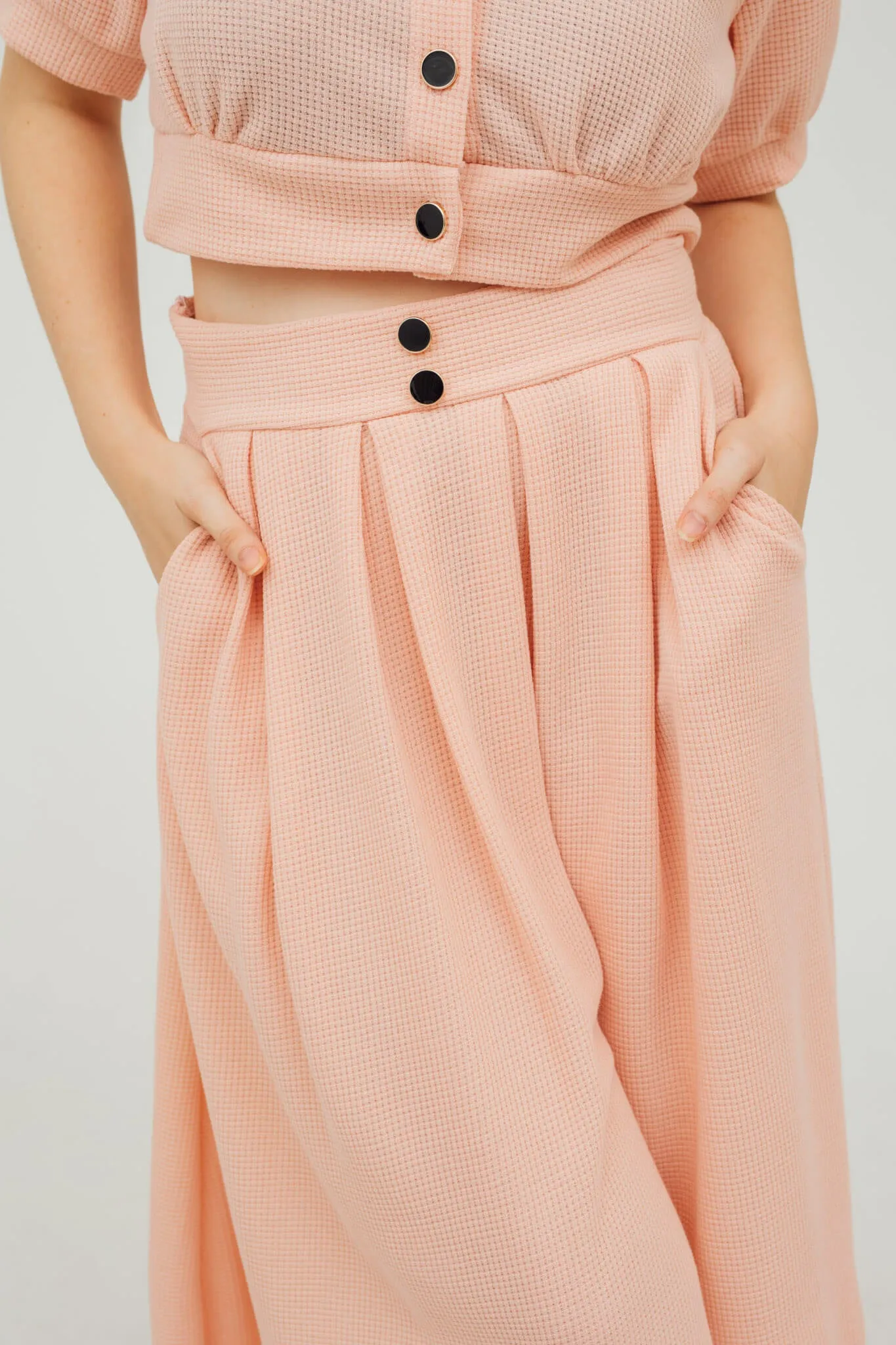 Clarisse Puff Sleeve Top and Pleated Skirt Coordinates