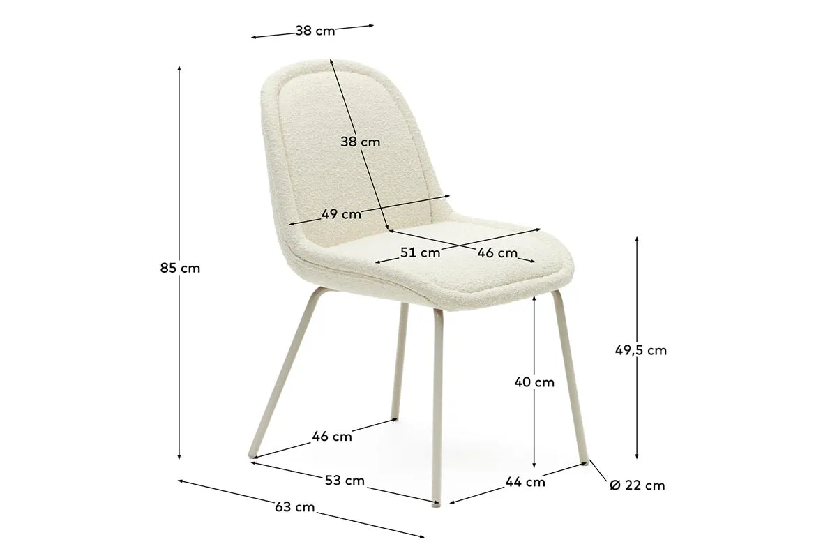 Como Aamin Chair - Shearling Fabric [Shearling Fabric]