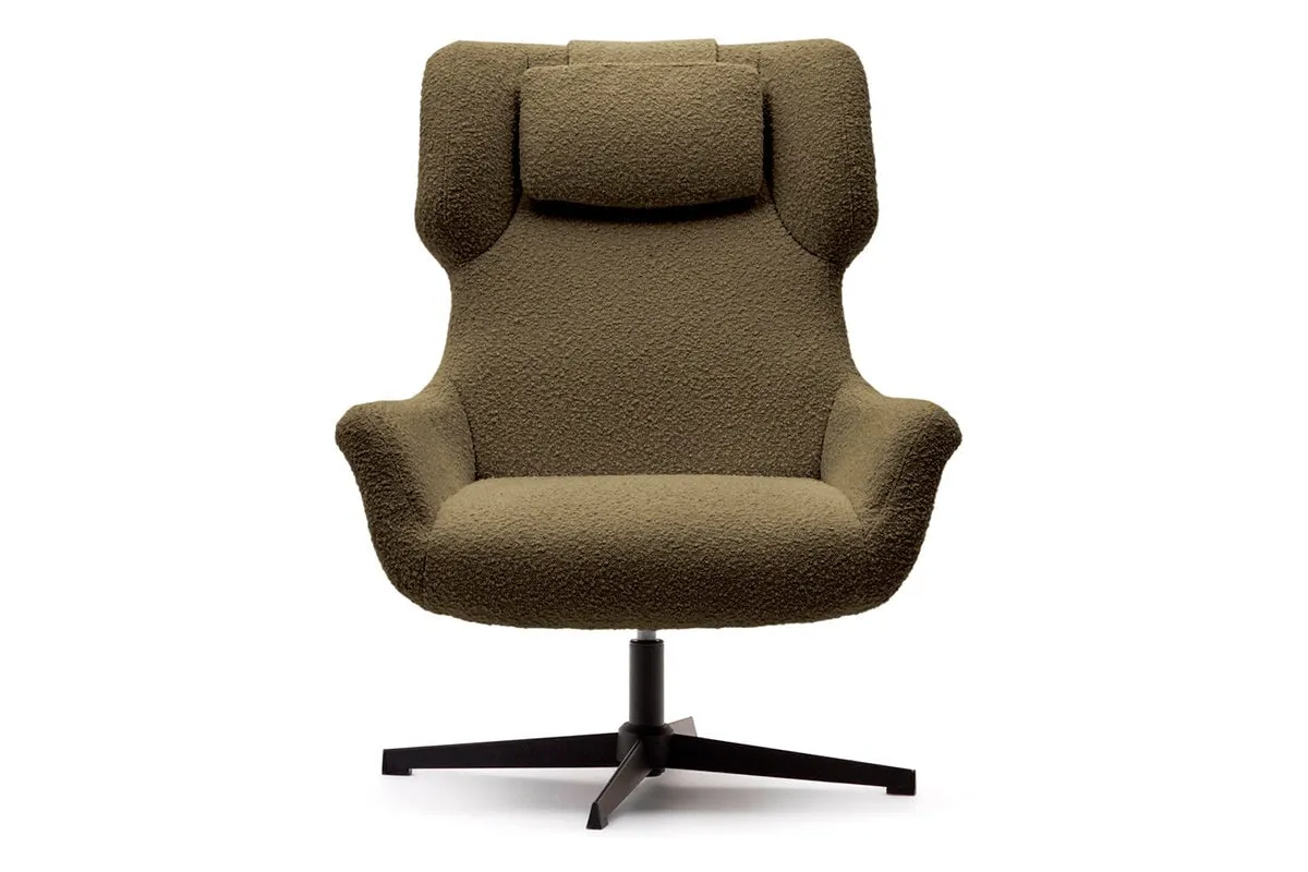 Como Zalin Armchair - Shearling Fabric [Shearling Fabric]