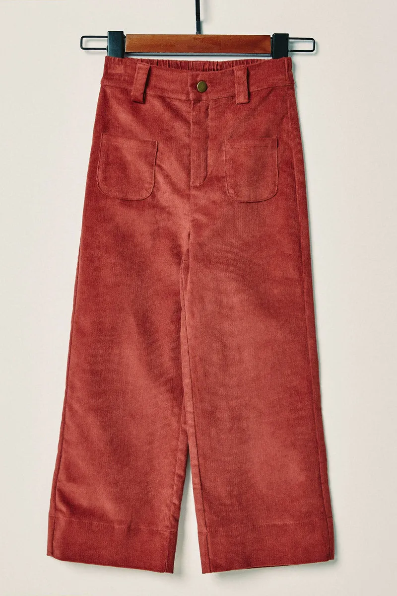 Corduroy Wide Leg Pants