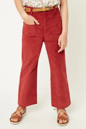 Corduroy Wide Leg Pants