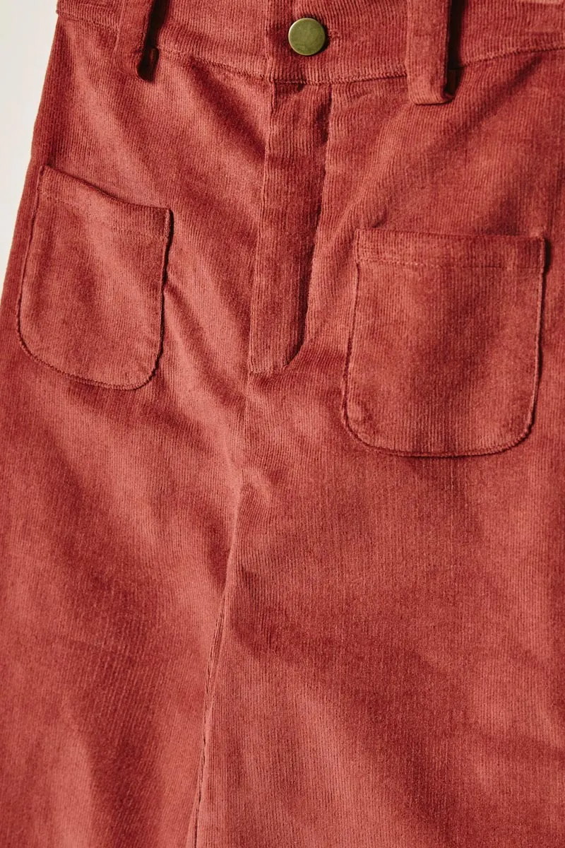 Corduroy Wide Leg Pants