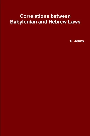 Correlations between Babylonian and Hebrew Laws