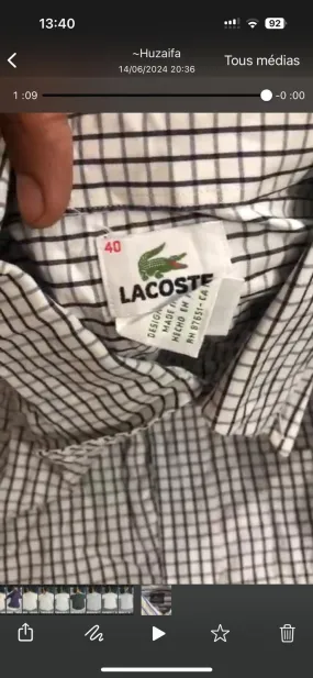 Custom handpick 20 pieces lacoste and 1  jacket