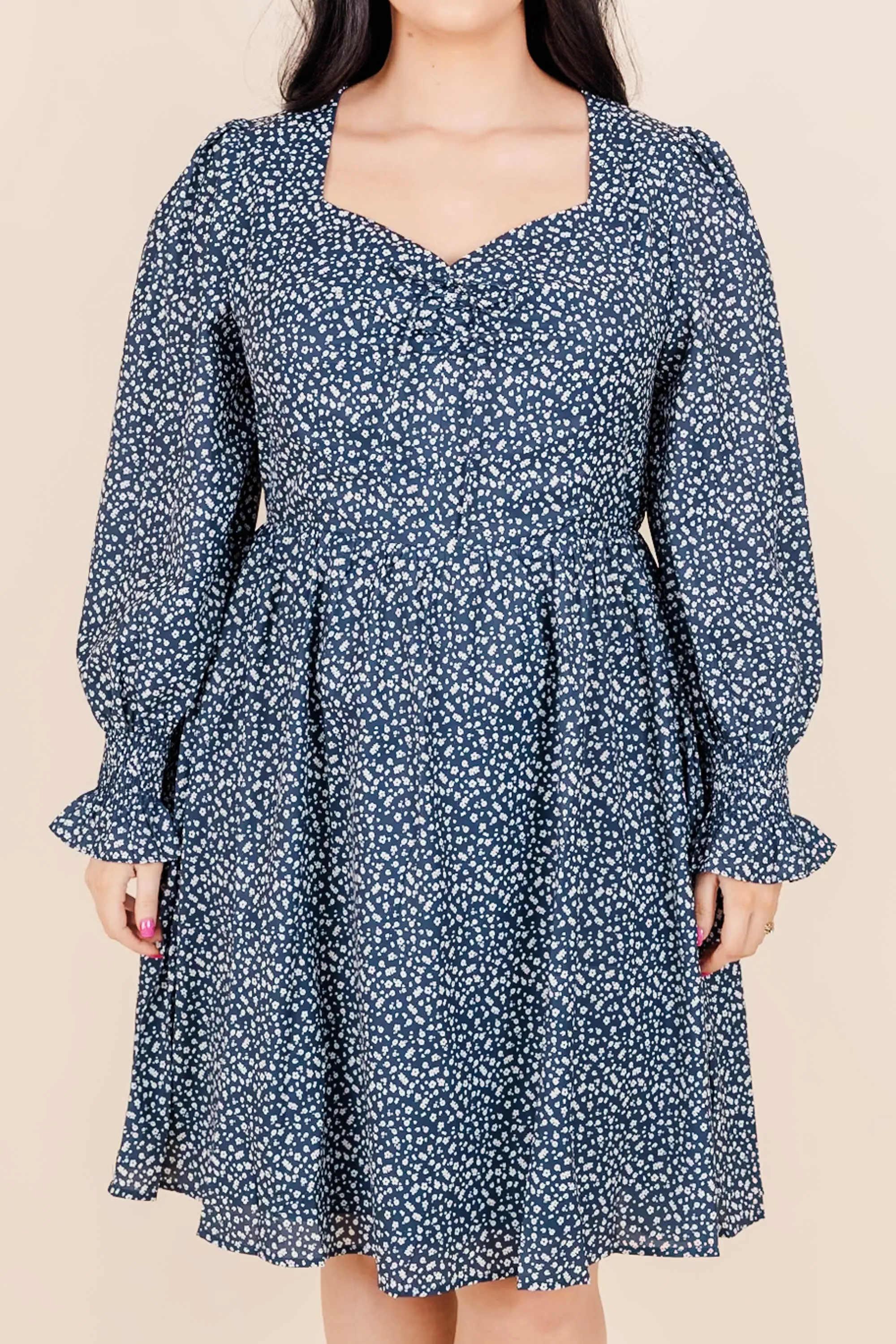 Dancing With Our Hands Tied Dress, Navy