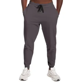 Dark Magenta Gray Joggers | Unisex | with PLUS sizes | Dark Pale Magenta Gray | C0M10Y0K80