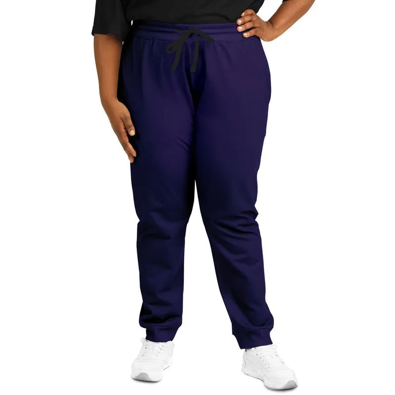 Dark Midtone Blue Joggers | Unisex | with PLUS sizes | C80M80Y0K80