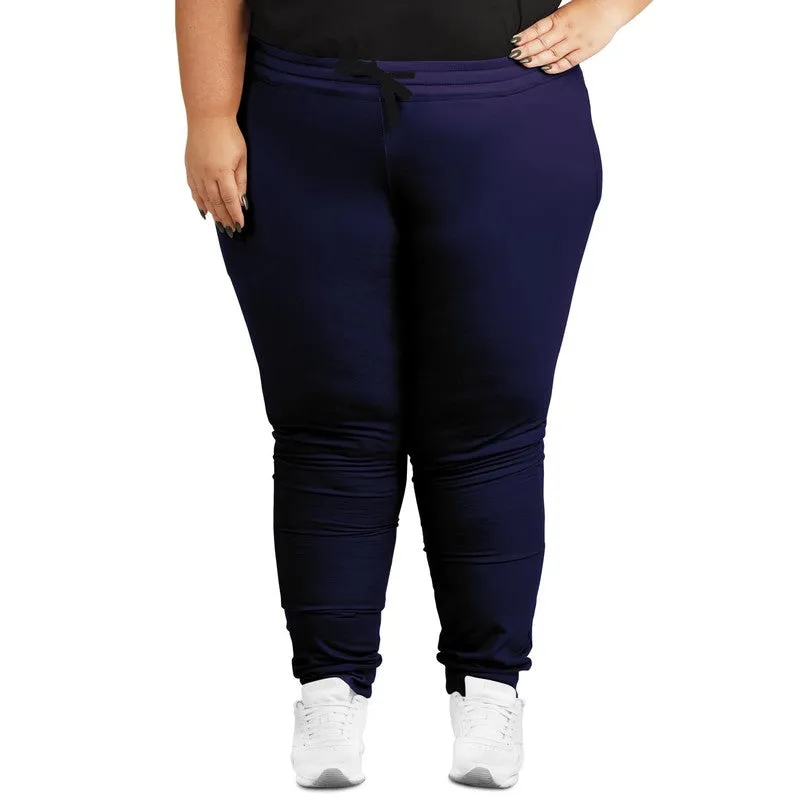 Dark Midtone Blue Joggers | Unisex | with PLUS sizes | C80M80Y0K80