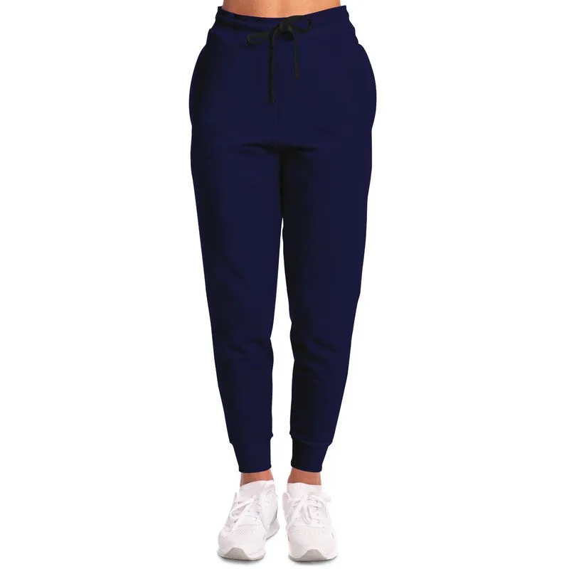 Dark Midtone Blue Joggers | Unisex | with PLUS sizes | C80M80Y0K80