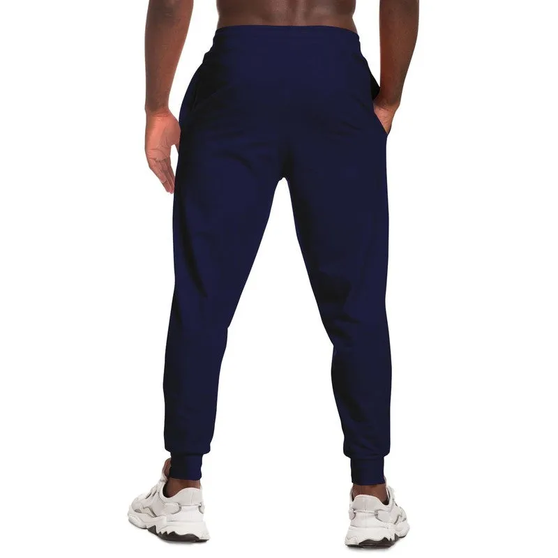 Dark Midtone Blue Joggers | Unisex | with PLUS sizes | C80M80Y0K80