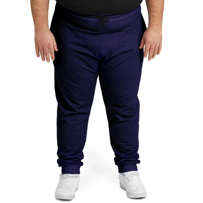 Dark Midtone Blue Joggers | Unisex | with PLUS sizes | C80M80Y0K80