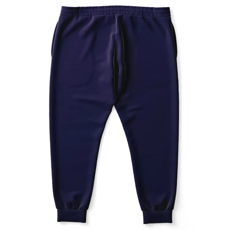 Dark Midtone Blue Joggers | Unisex | with PLUS sizes | C80M80Y0K80