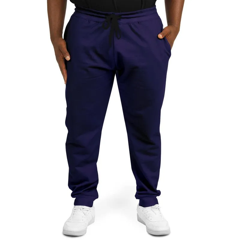 Dark Midtone Blue Joggers | Unisex | with PLUS sizes | C80M80Y0K80