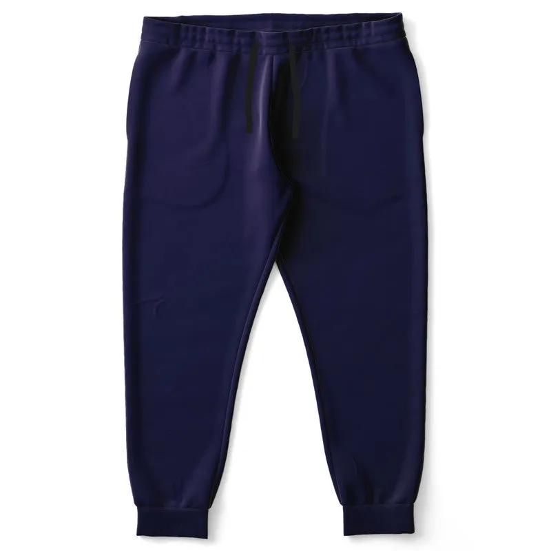 Dark Midtone Blue Joggers | Unisex | with PLUS sizes | C80M80Y0K80