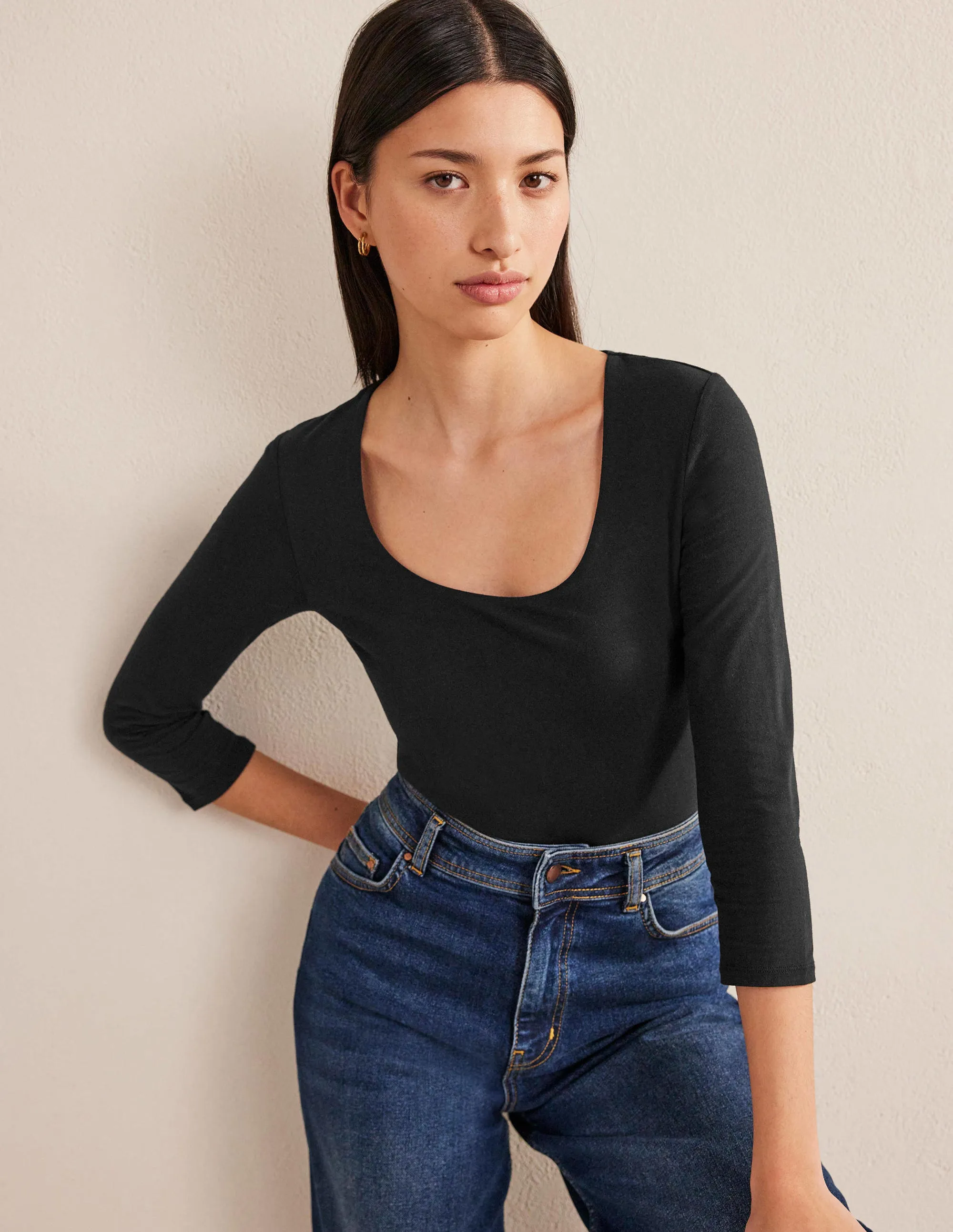 Double Layer Front Top-Black