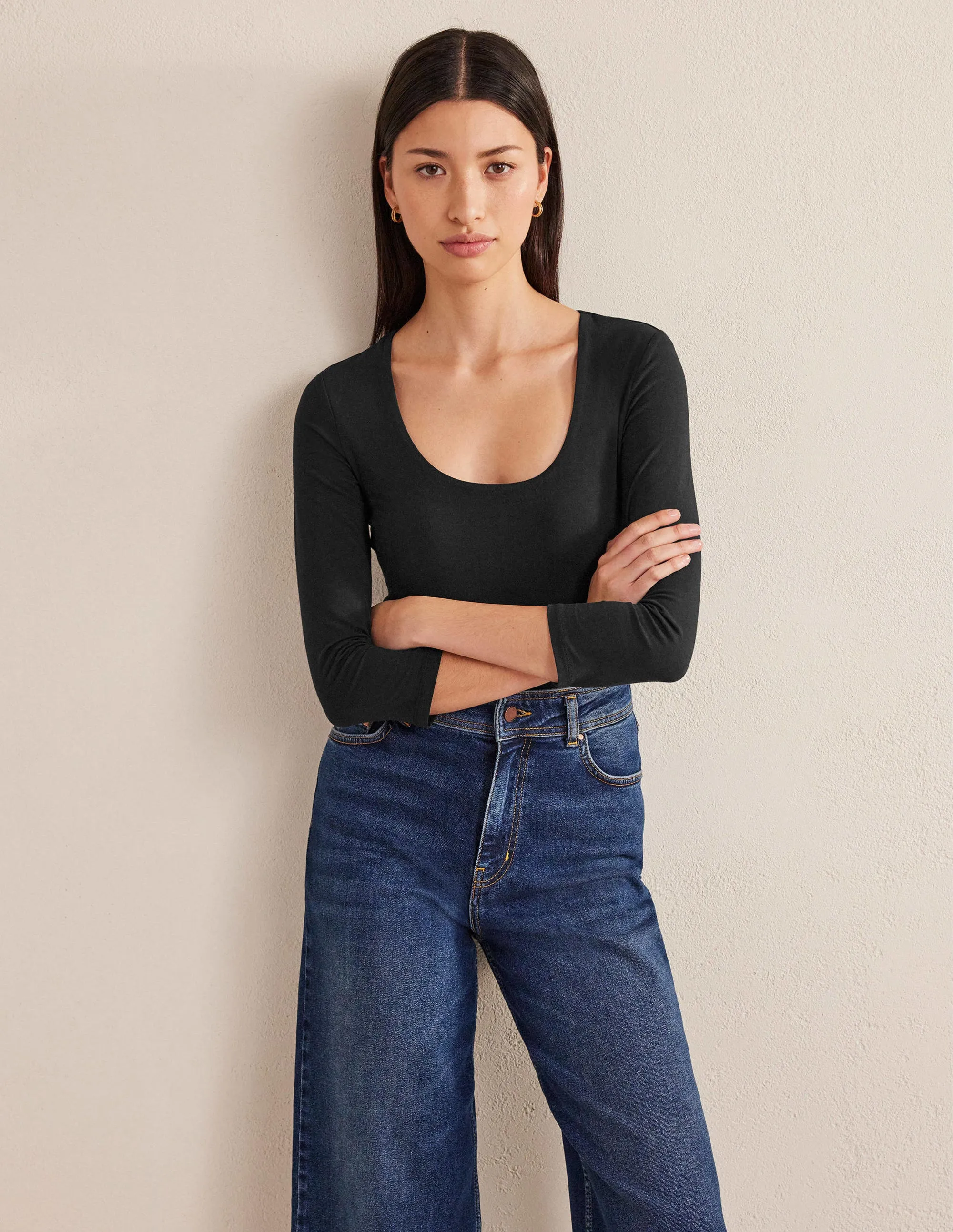 Double Layer Front Top-Black