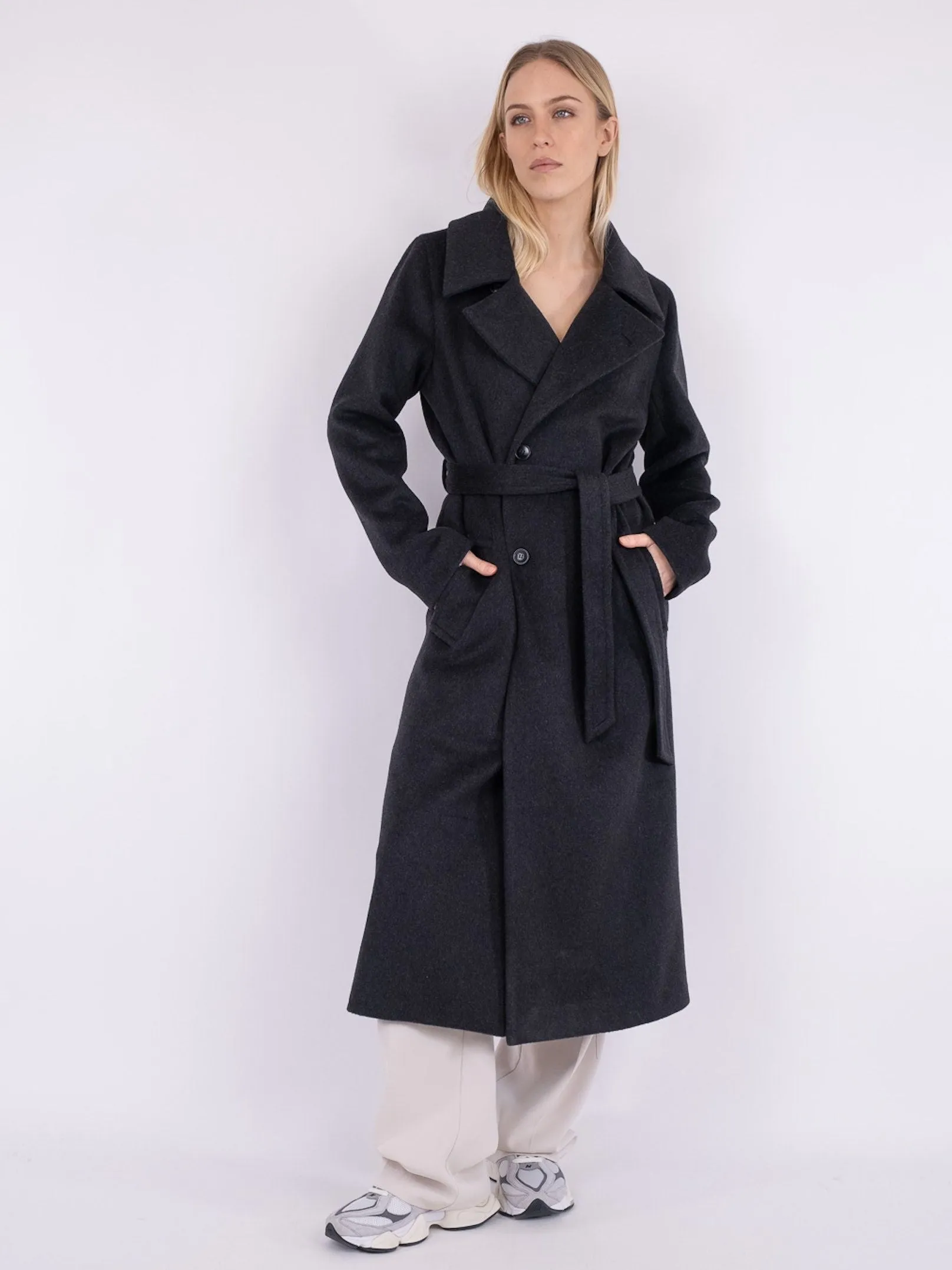 Edgar Wool Coat - Dark Grey