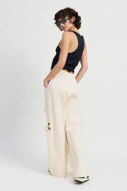 Emory Park French Terry Pants With Cutout Detail